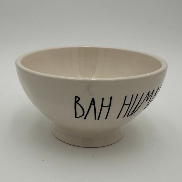 Rae Dunn Bah Humbug Cereal/Soup Bowl Imperfectly Perfect - Picture 2 of 7